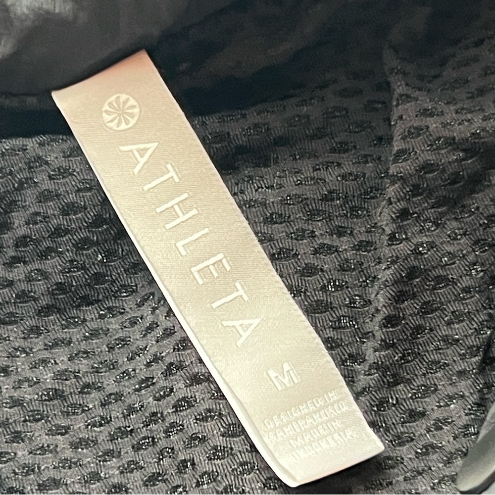 Athleta Black Crop Utility Wind Jacket For Women.… - image 3